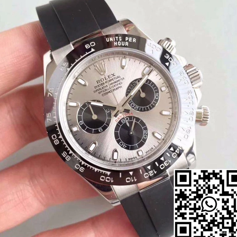 AR Factory Rolex 116519LN Dial Daytona Silver Cosmograph 0325